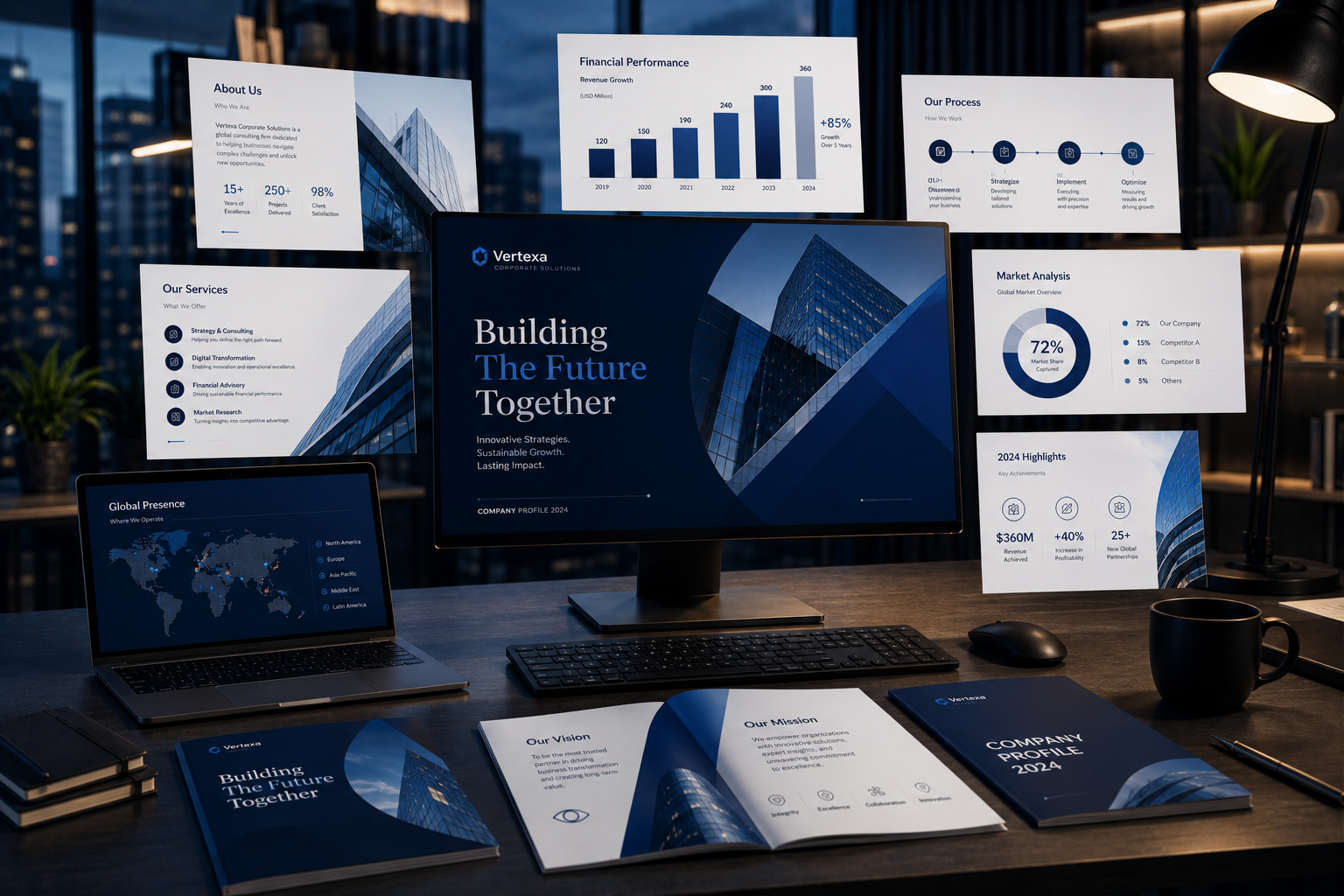 Corporate company profile presentation design