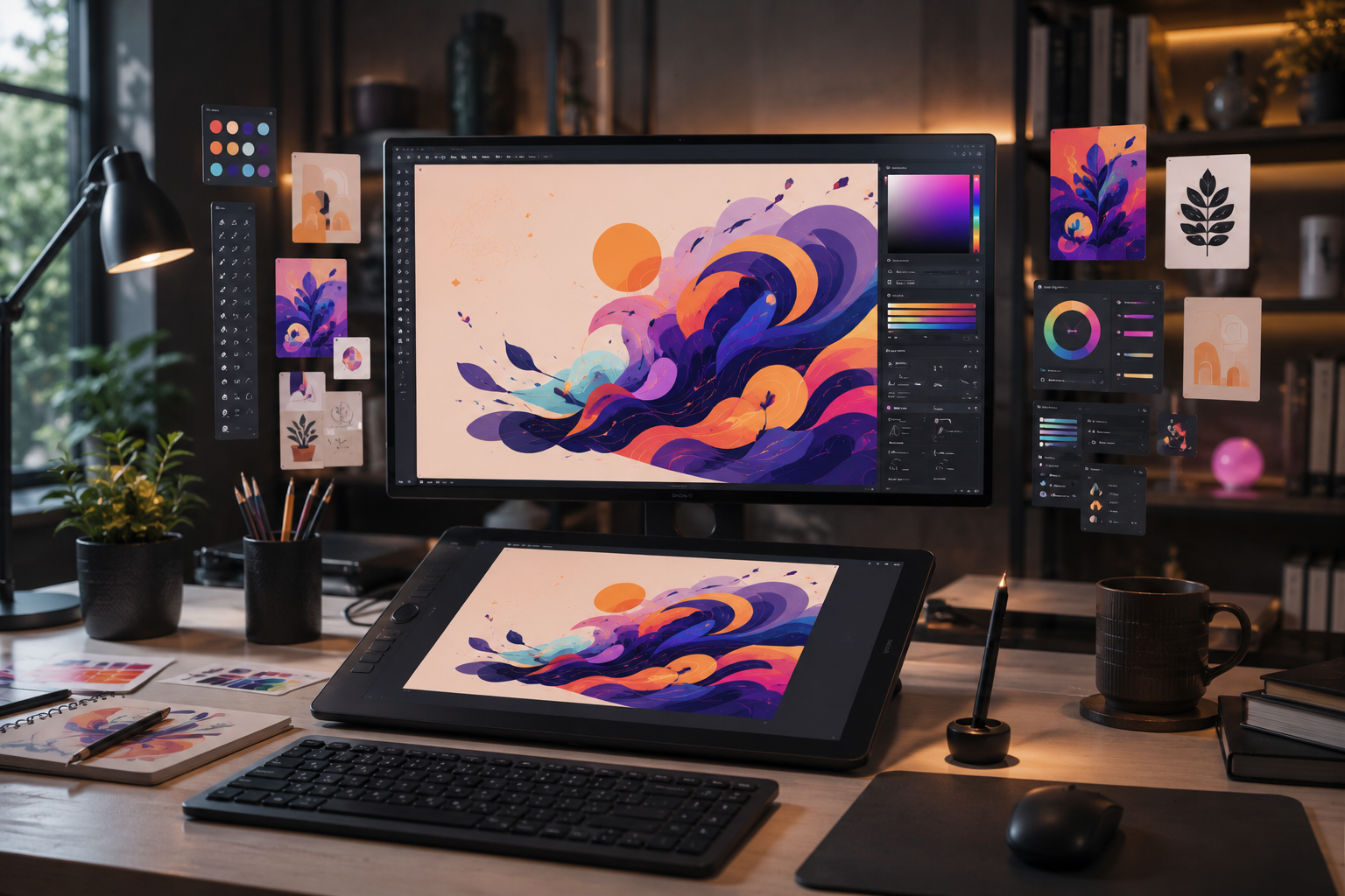 Digital illustration and custom brand artwork